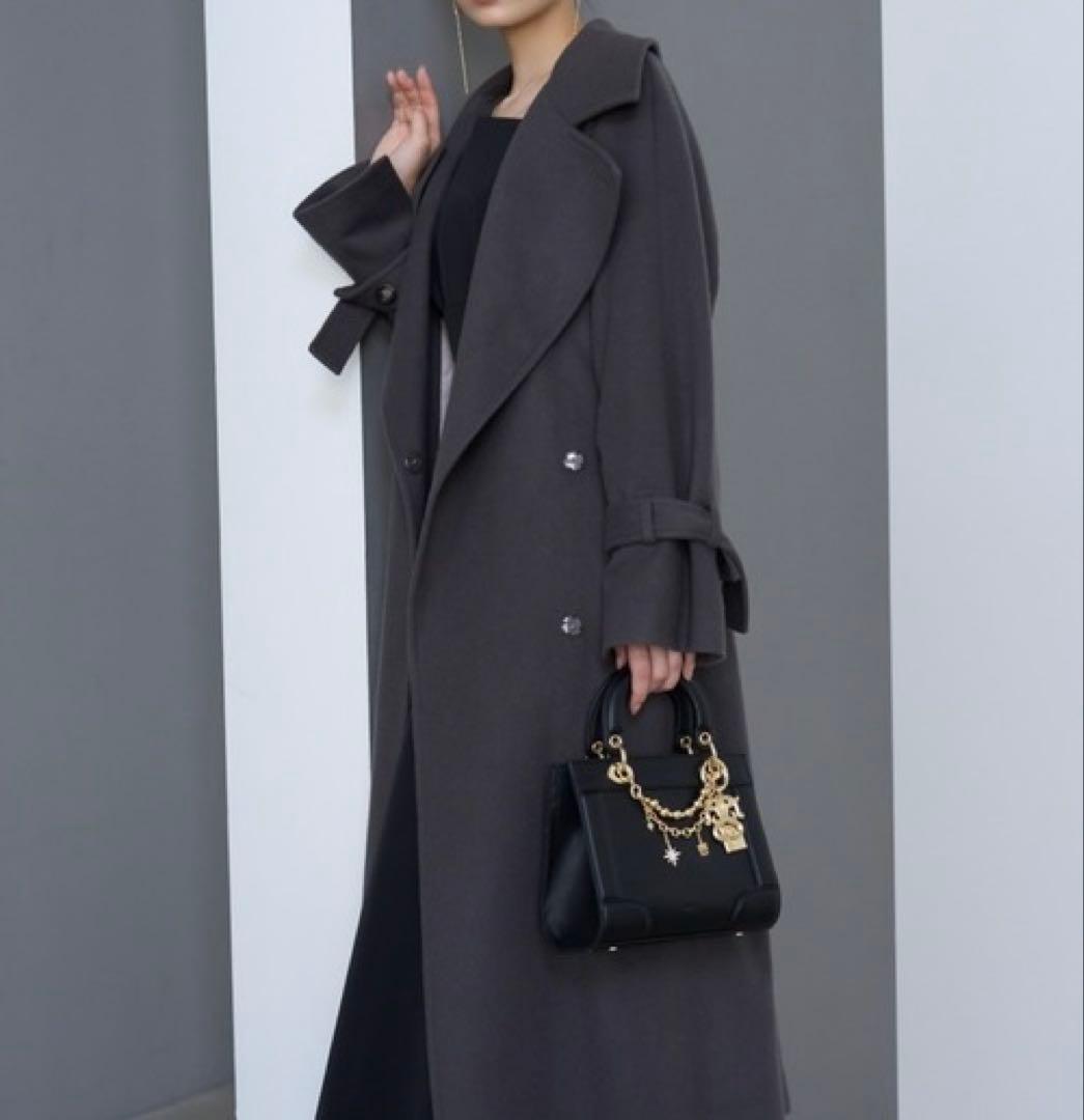 スナイデル　ウールカシミアスタンドカラーコート