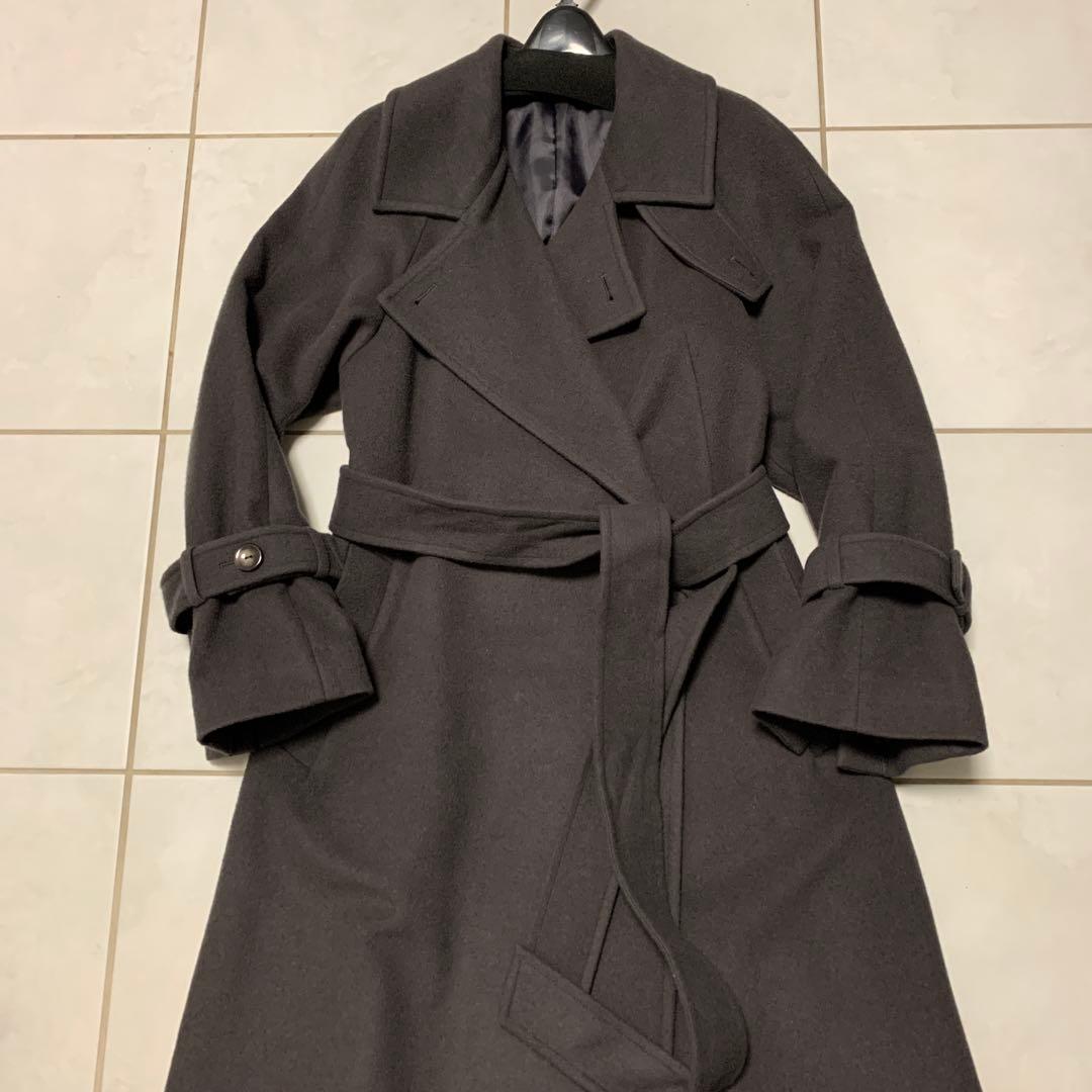 スナイデル　ウールカシミアスタンドカラーコート