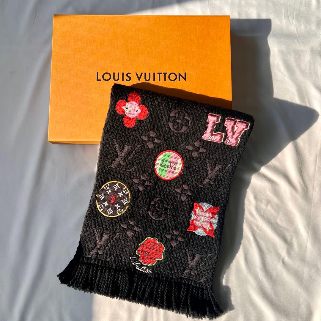 最終お値下げ　希少　新品未使用　ルイ・ヴィトン　マフラー　エシャルプ　ロゴマニア