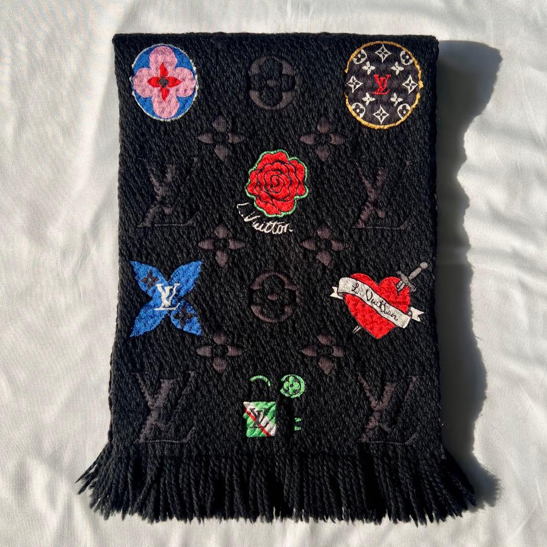 最終お値下げ　希少　新品未使用　ルイ・ヴィトン　マフラー　エシャルプ　ロゴマニア