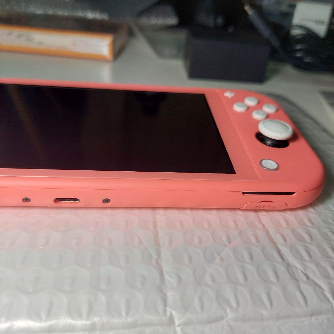NintendoSwitch Lite本体 コーラルピンク 充電器付き