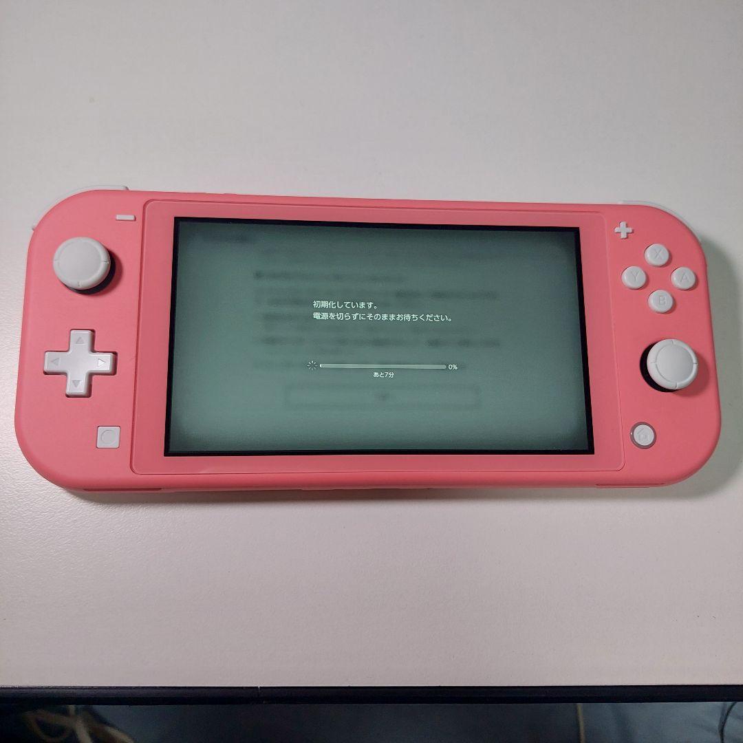 NintendoSwitch Lite本体 コーラルピンク 充電器付き