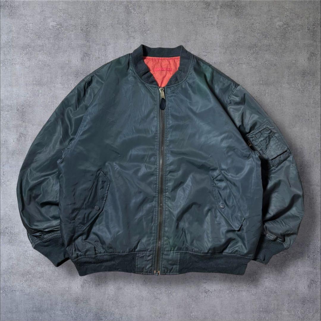 90s USAF MA-1フライトジャケットミリタリー北朝鮮製短丈古着ミリタリー