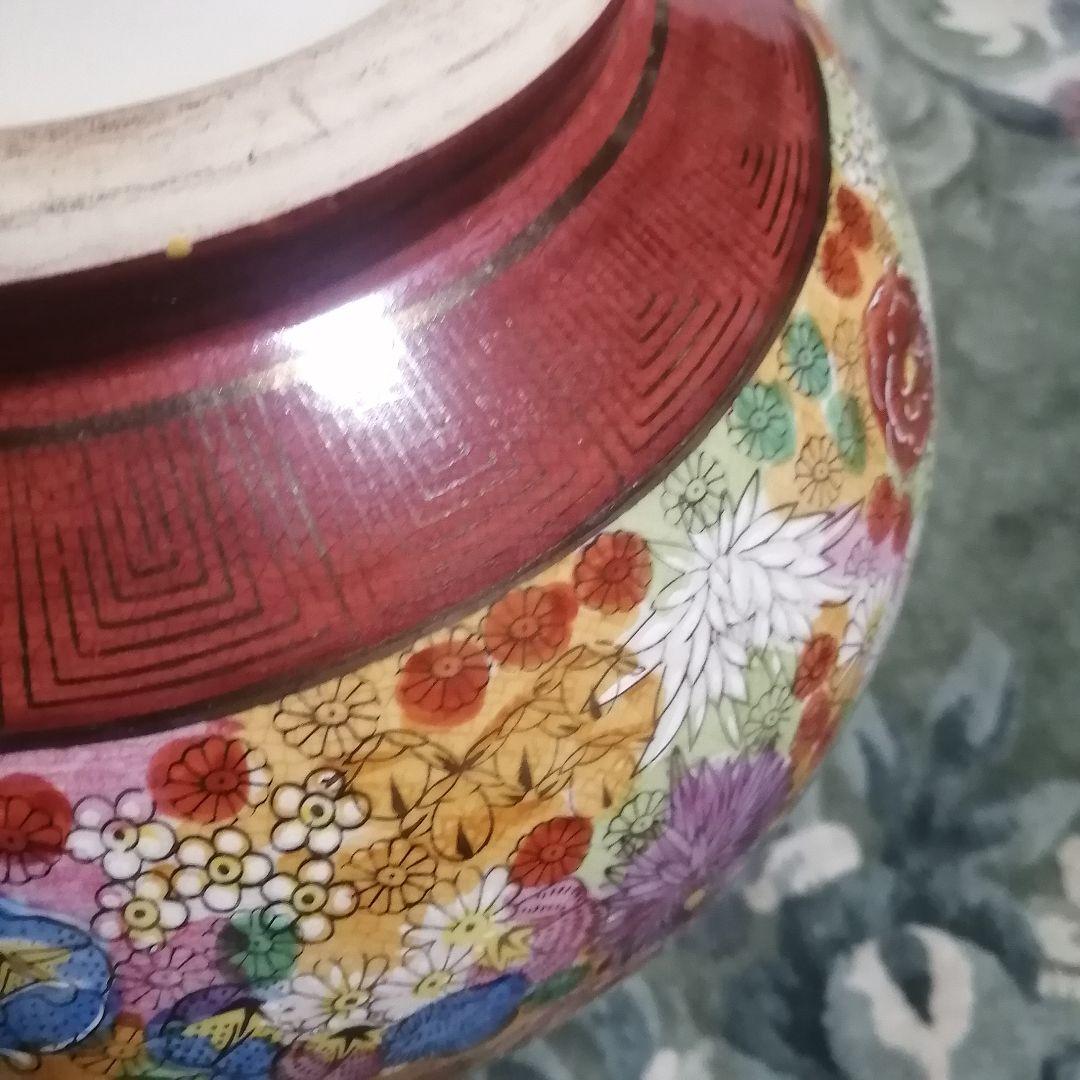 九谷焼 　陶正　大花瓶　高さ35cm 花器　飾壷