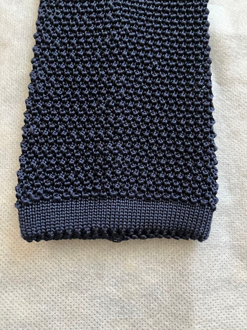 Atto Vannucci／アット ヴァンヌッチ シルク ソリッド ニットタイ