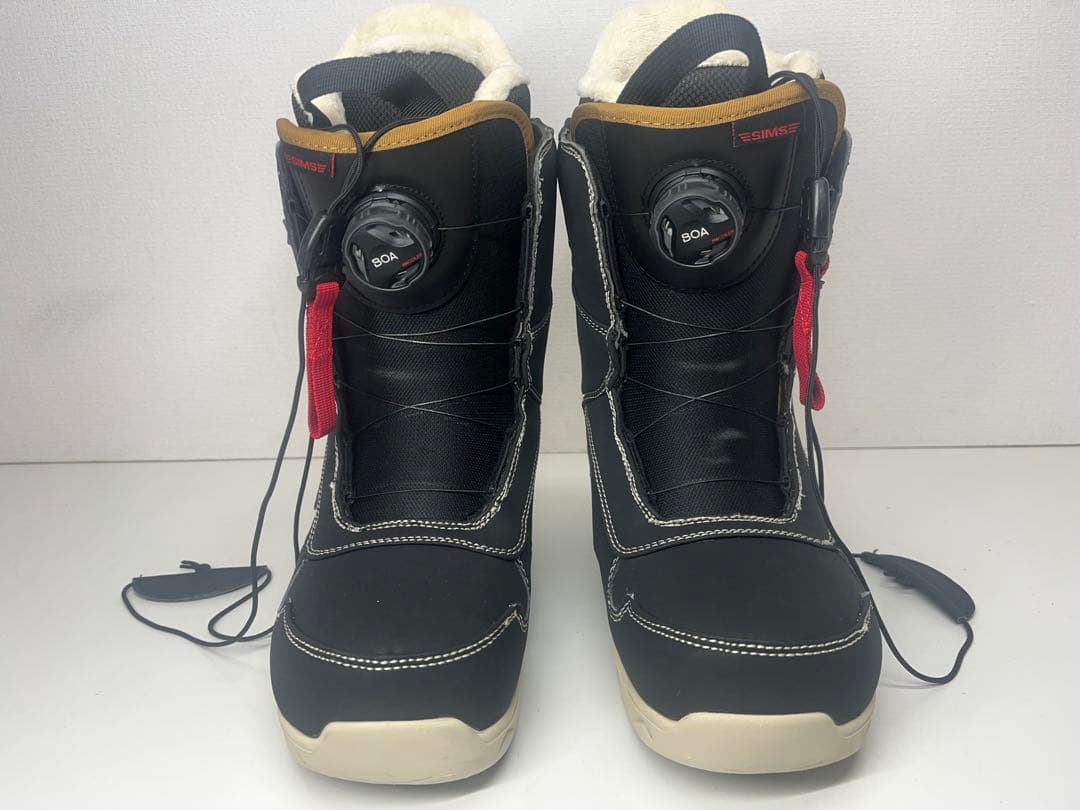 美品 シミス SIMSスノボ ブーツ 24.5cm スノーボード ボア BOA