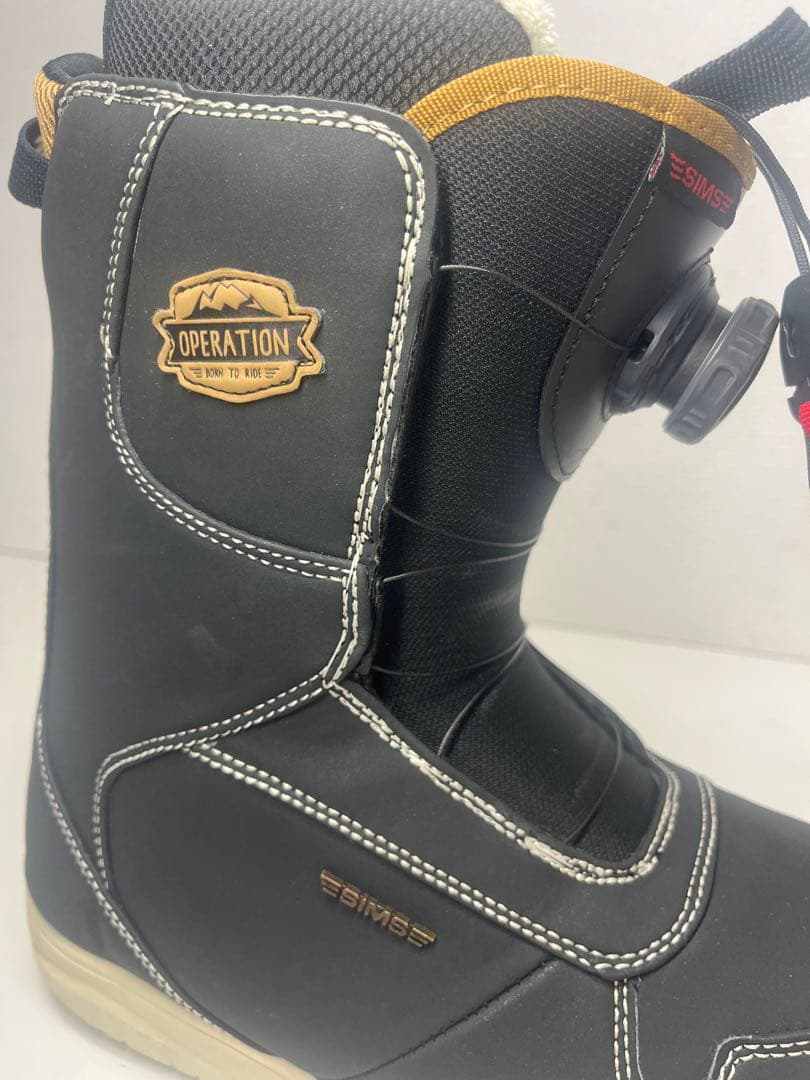 美品 シミス SIMSスノボ ブーツ 24.5cm スノーボード ボア BOA