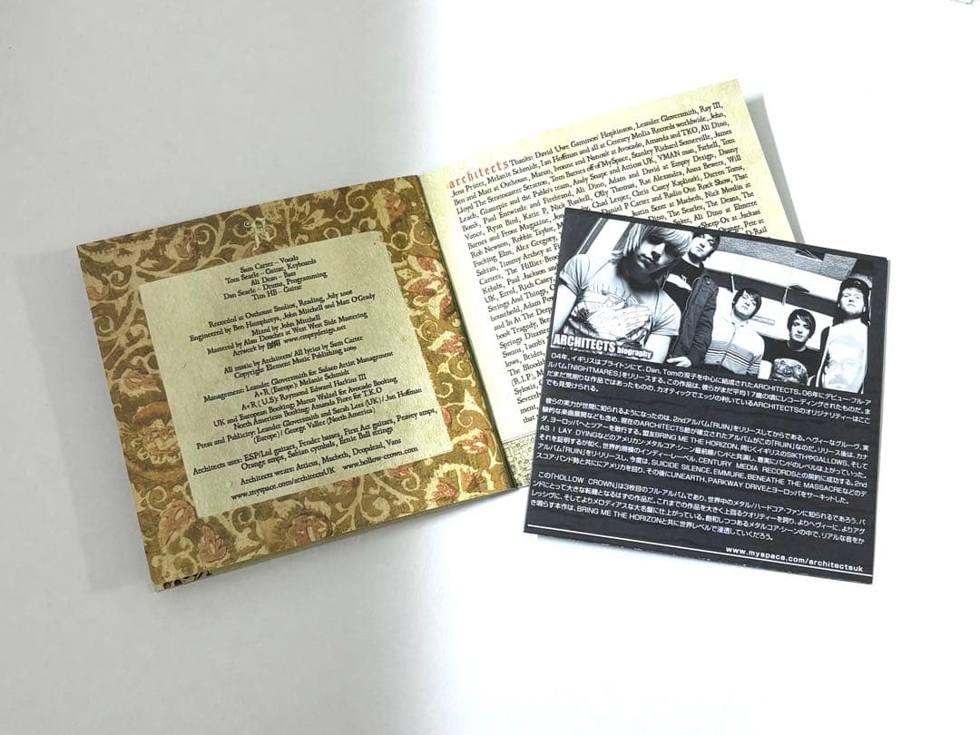 日本盤　帯付き　architects 『hollow crown』