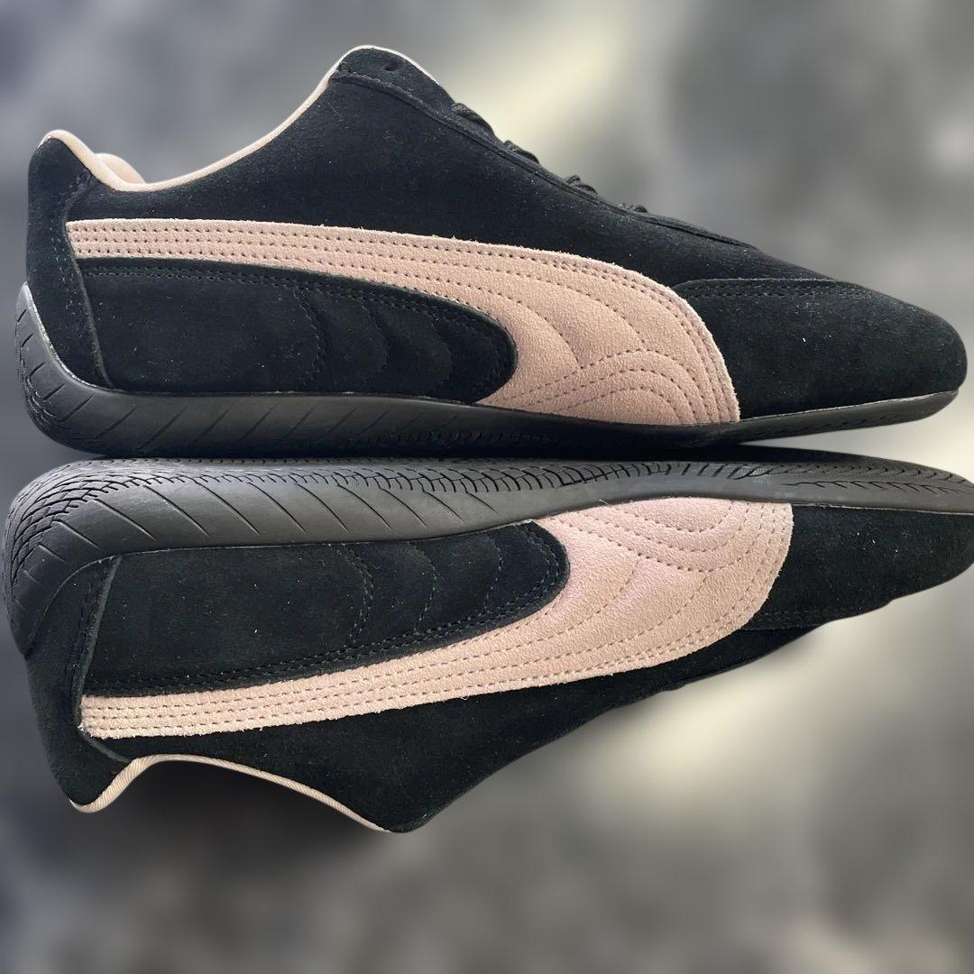 PUMA スピードキャット　ブラック/ピンク25.5