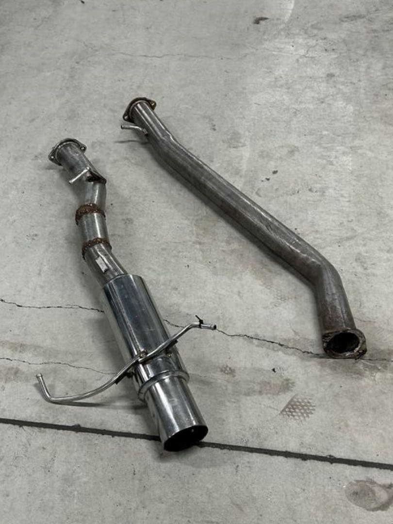 砲弾マフラー 中間パイプ リアピースセット ER34