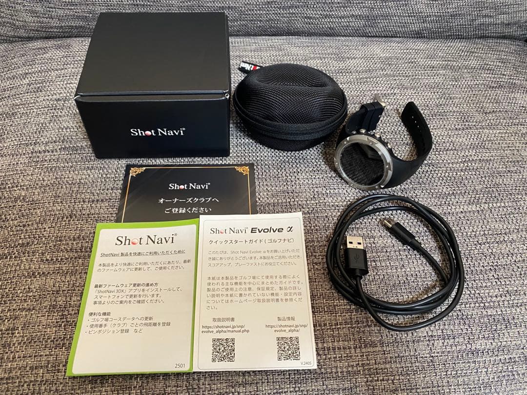 ショットナビ エボルブ アルファ Shot Navi Evolve α ブラック
