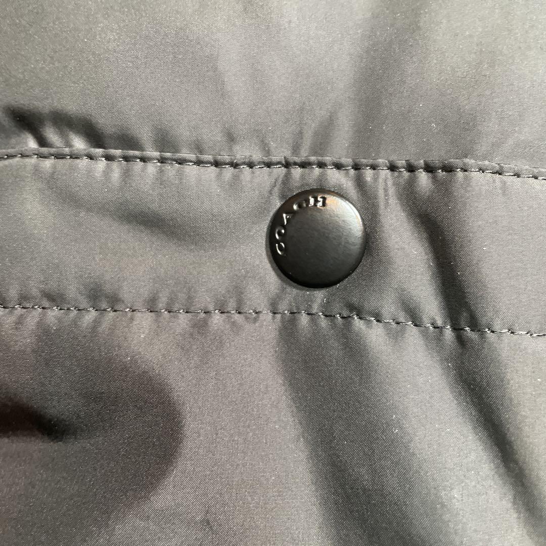 極美品　coach シグネチャー　ダウンベスト　ブラック　黒　L