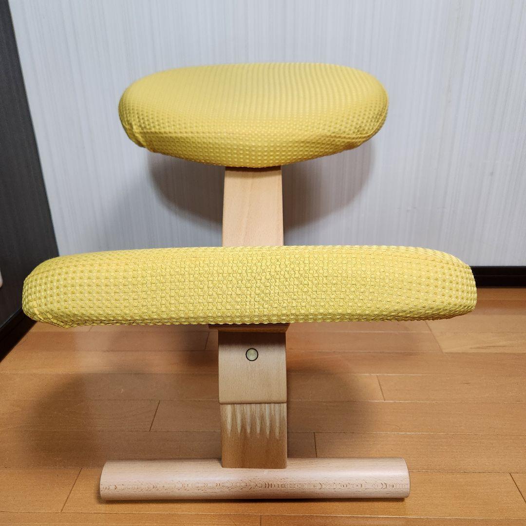 【感動美品】Balans EASY バランスチェア イージー イエローカバー付き