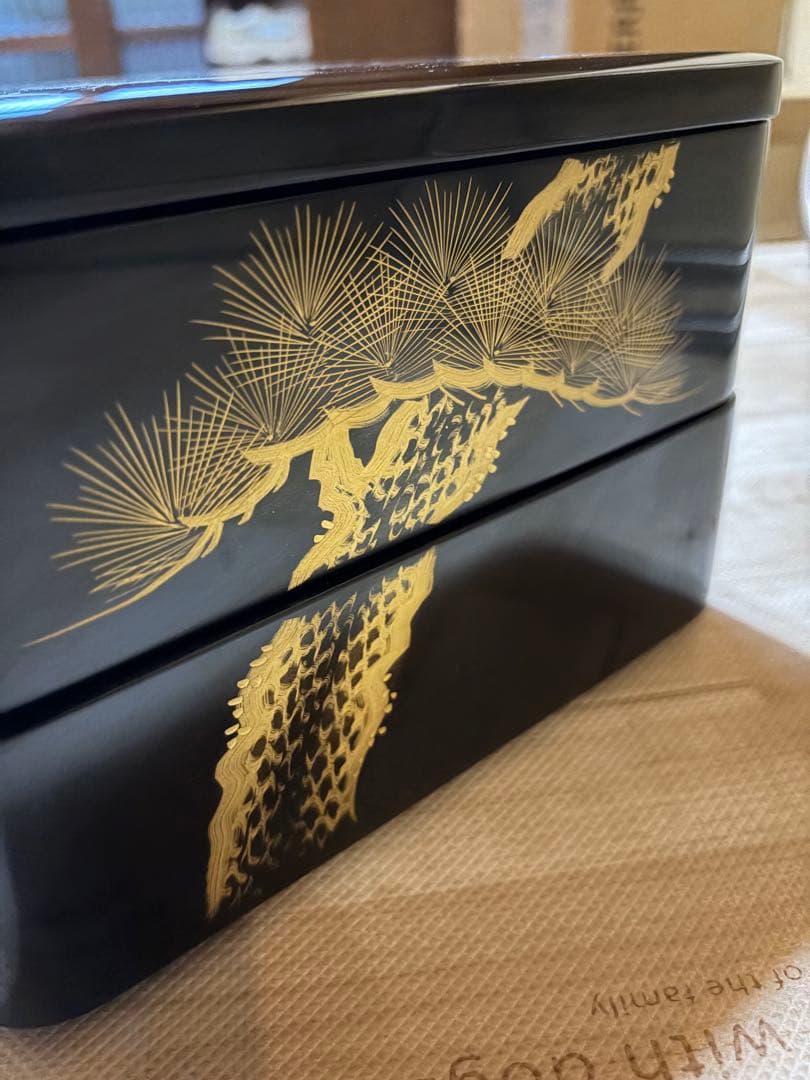 【輪島塗】二段重箱2セット 木箱入り