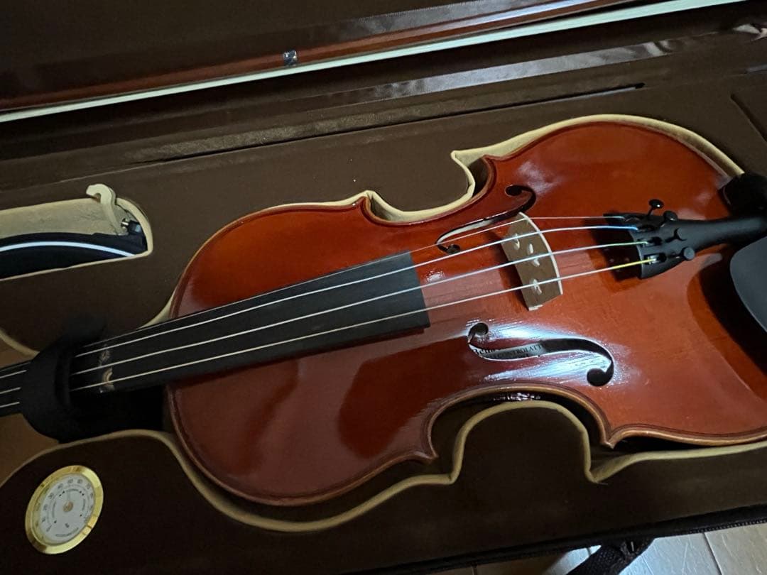 さ*ん様 バイオリン 本体 ブラウンケース付き