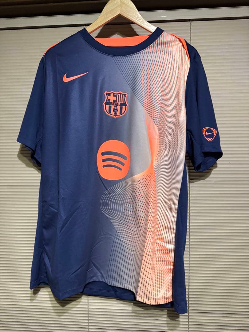 ナイキ　バルセロナ　ドリルトップ　セットアップ　半袖プラクティスシャツ　3セット