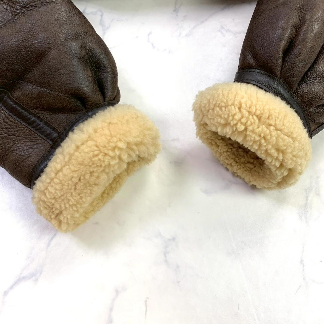 希少バックプリント★USA製 AVIREX B-3 ムートンジャケット　D994