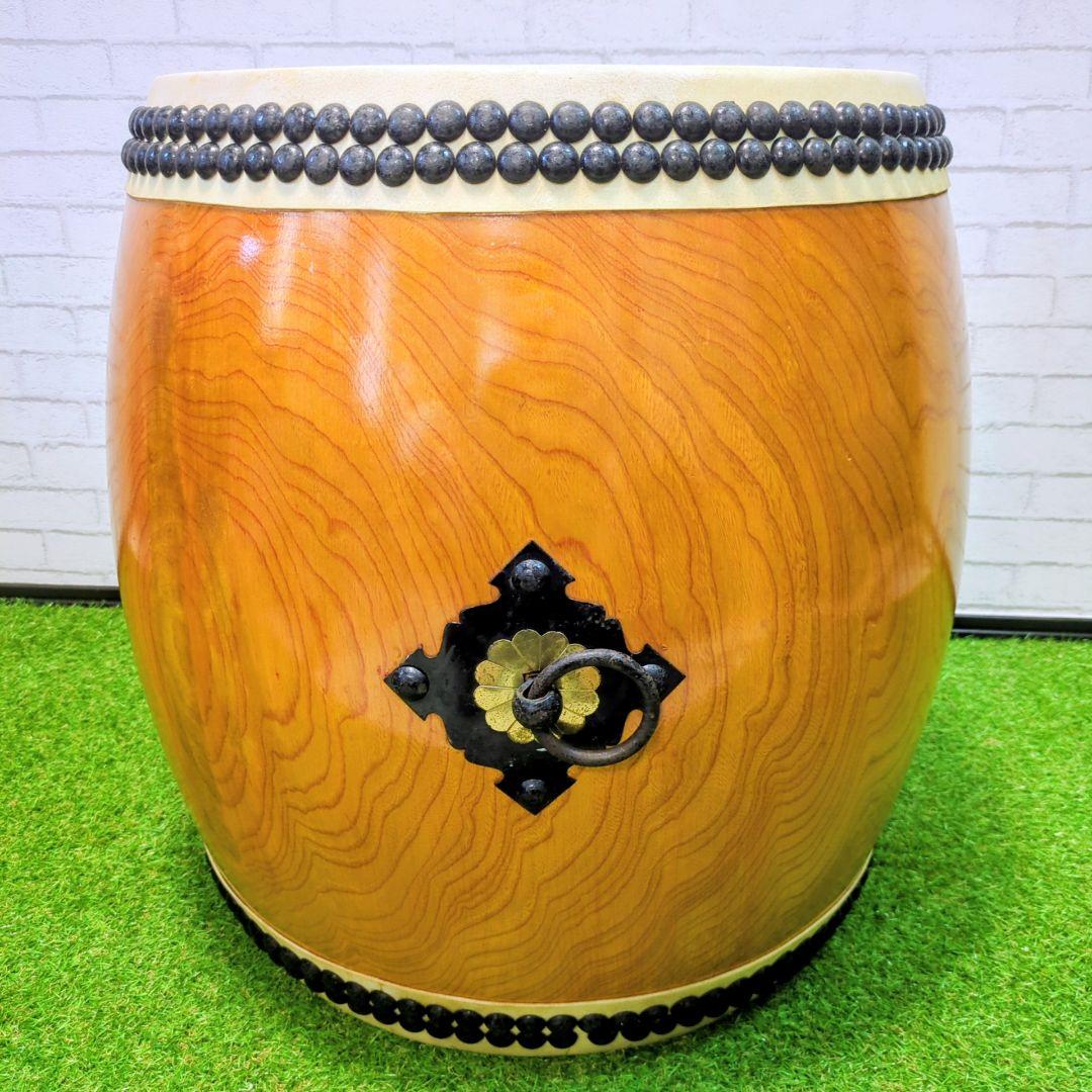 【良品】 和太鼓　長胴太鼓　1尺6寸　高級太鼓