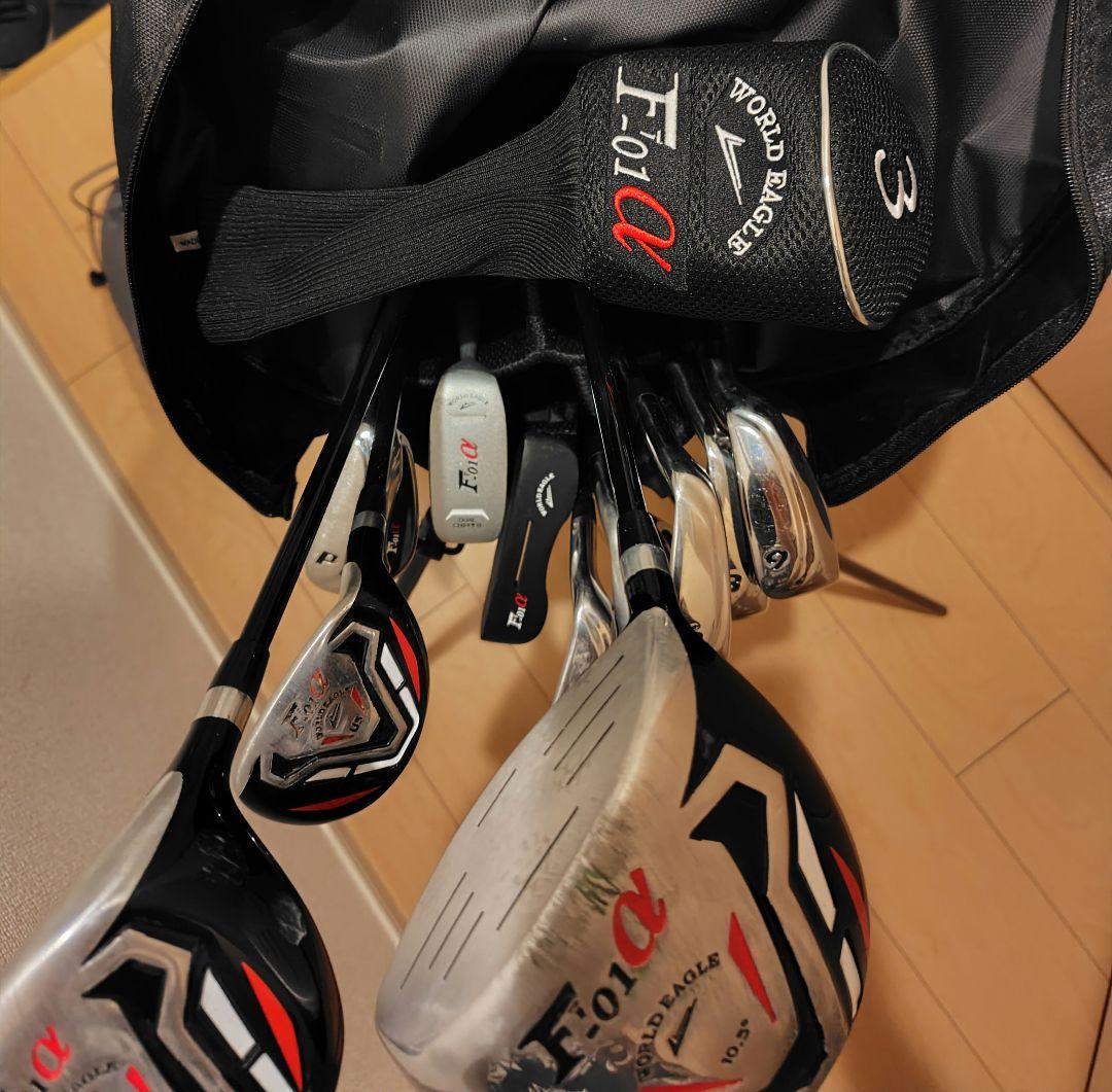 【使用3回】WORLD EAGLE F-01α ゴルフクラブ　　バッグ　セット