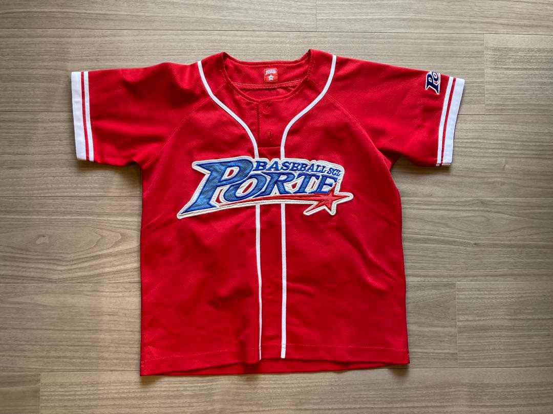 Porte 野球ウェアセット 赤色