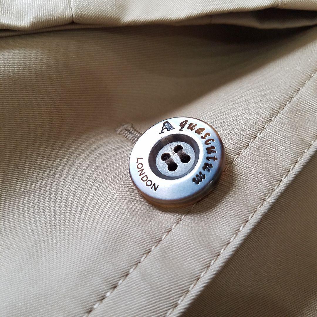 美品✨アクアスキュータム 定番人気トレンチコート ライナー付 ベルト アウター