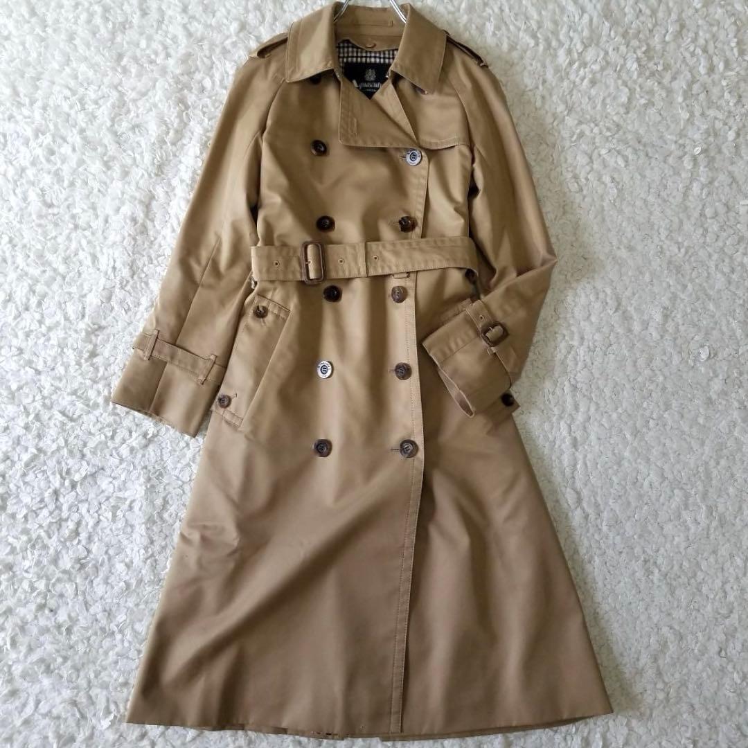 美品✨アクアスキュータム 定番人気トレンチコート ライナー付 ベルト アウター