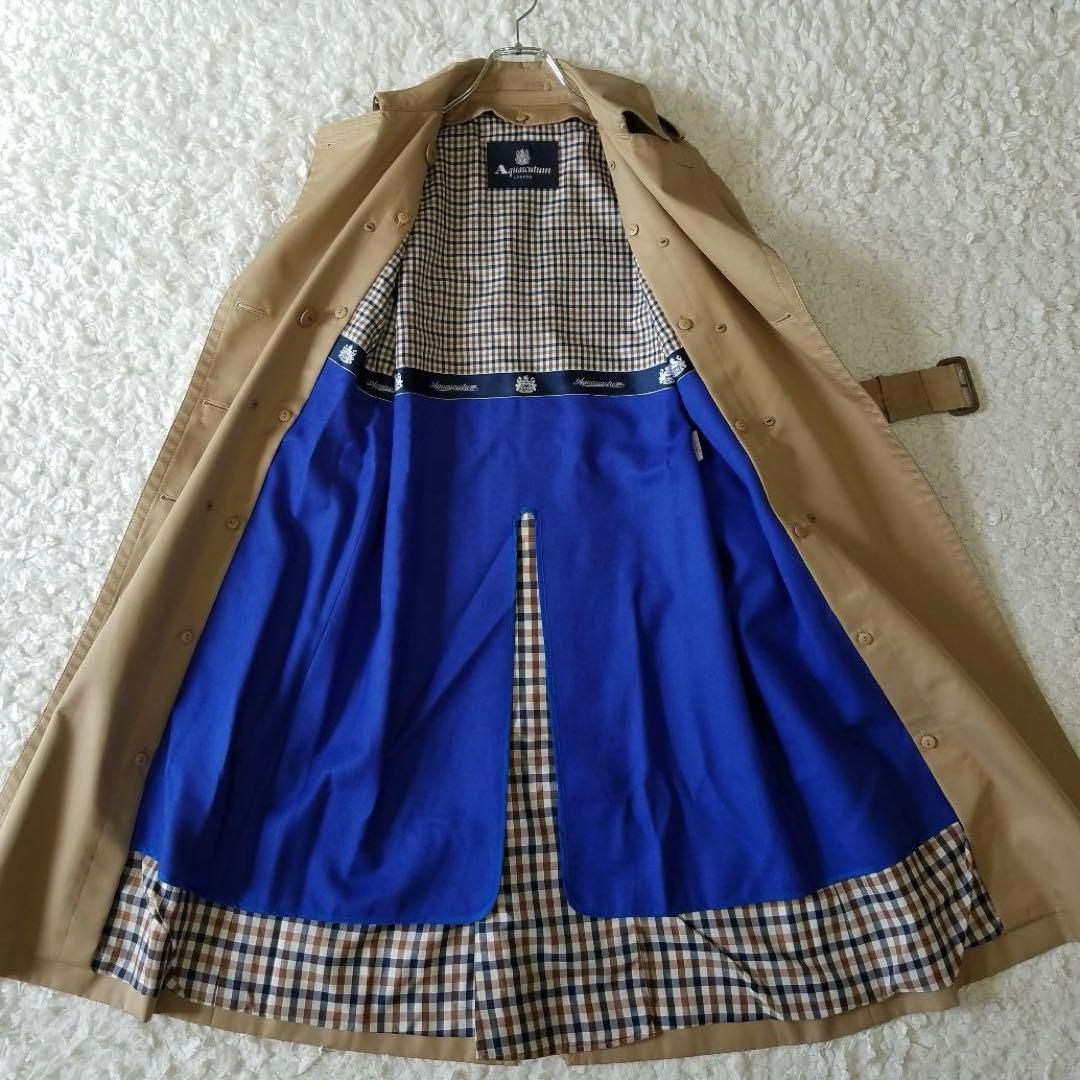 美品✨アクアスキュータム 定番人気トレンチコート ライナー付 ベルト アウター