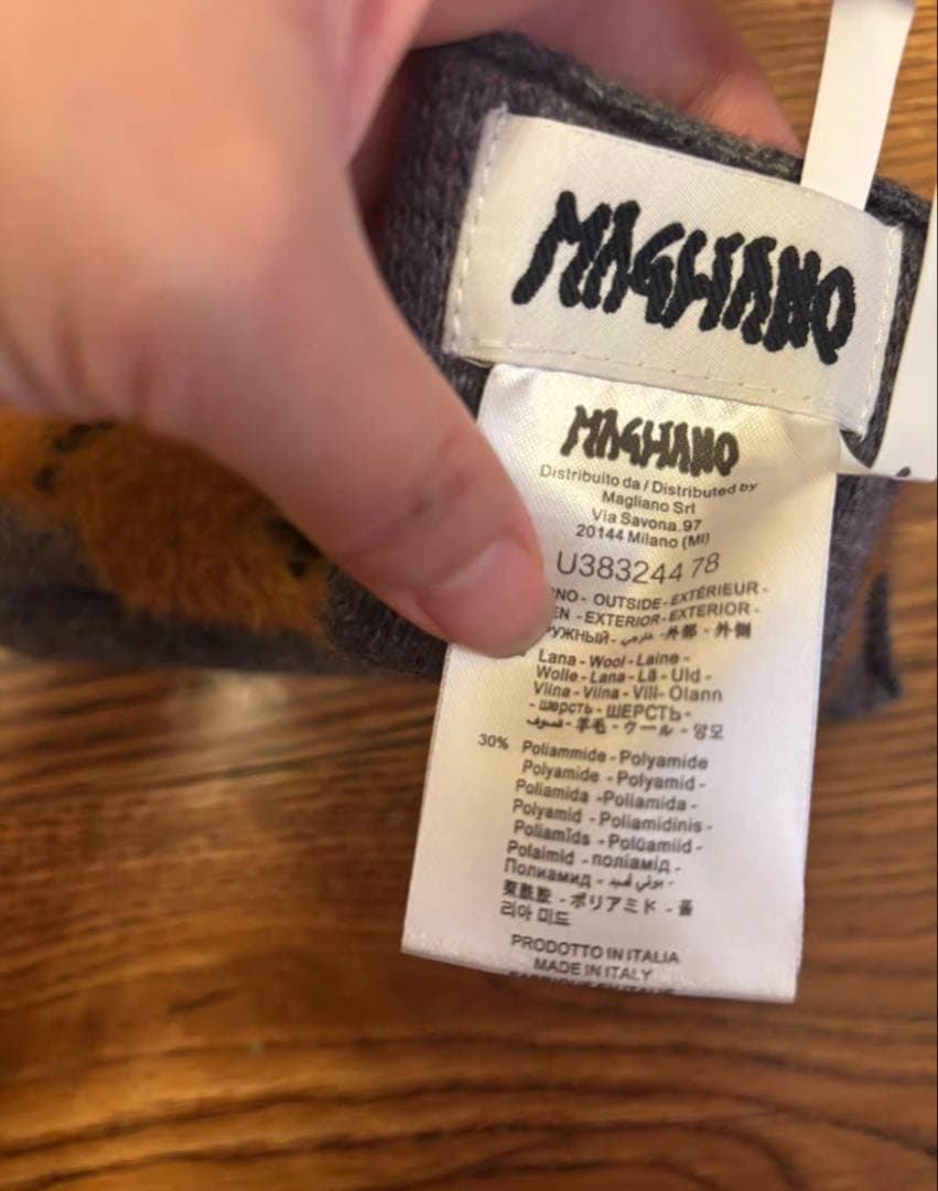 Magliano 25aw マフラー スカーフ グレー　マリアーノ