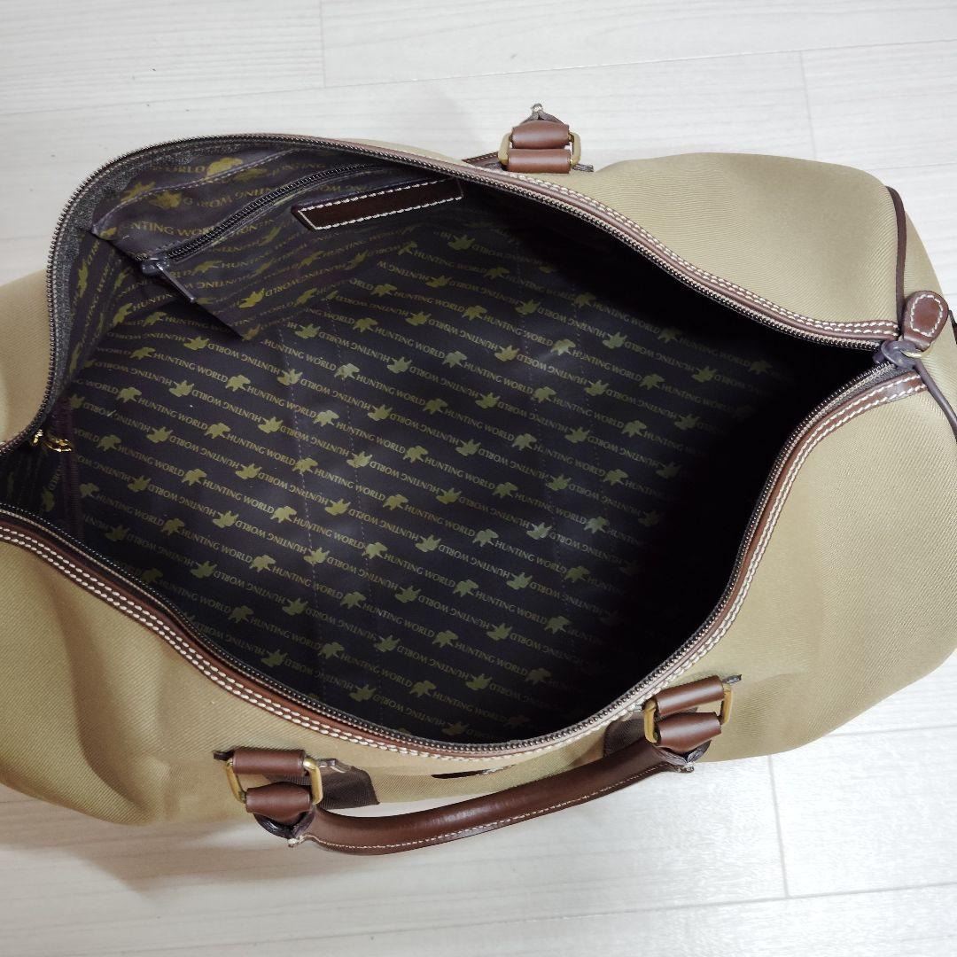 【美品】ハンティングワールド ボストンバック サファリトゥデイ 大容量