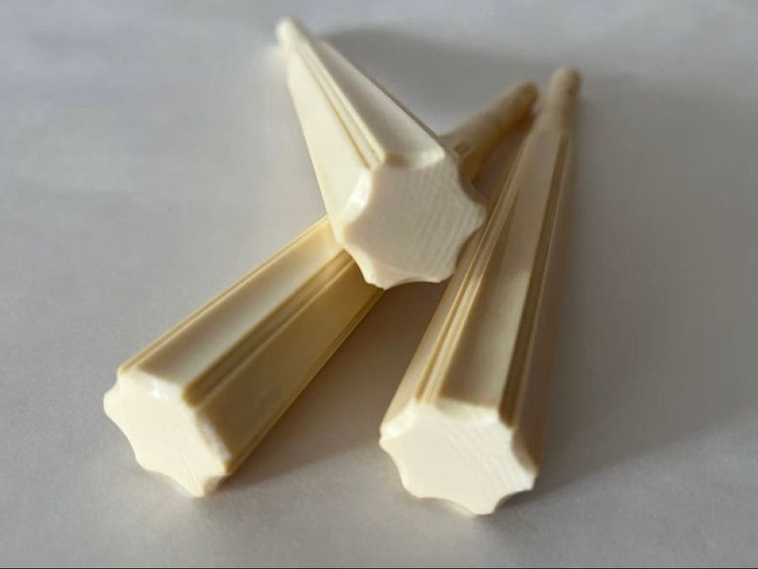 地唄民謡三味線用糸巻　宇柄面取