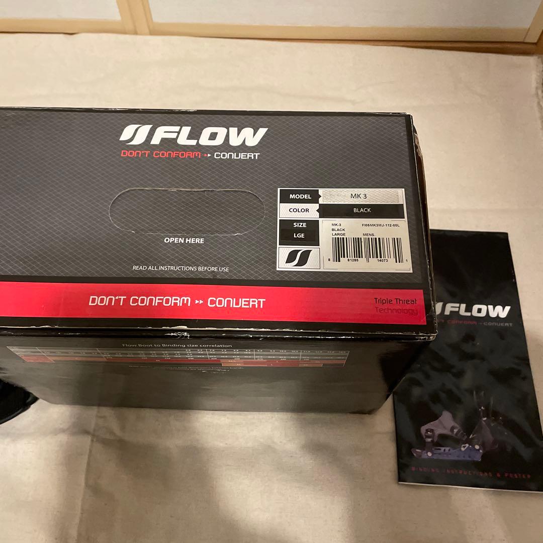 メンズ　FLOWスノーボードビンディング ブラックLサイズ