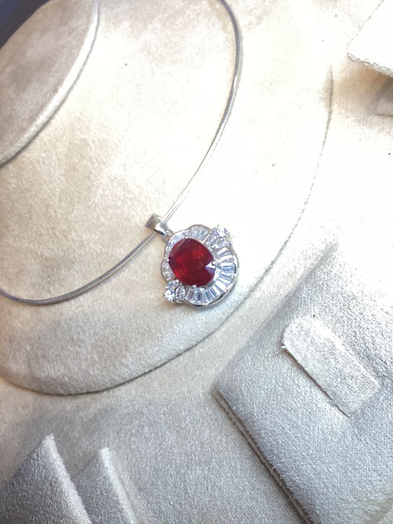 t*a様 天然ルビーサファイアエメラルドリング＆ネックレスセット　サイズ限定16