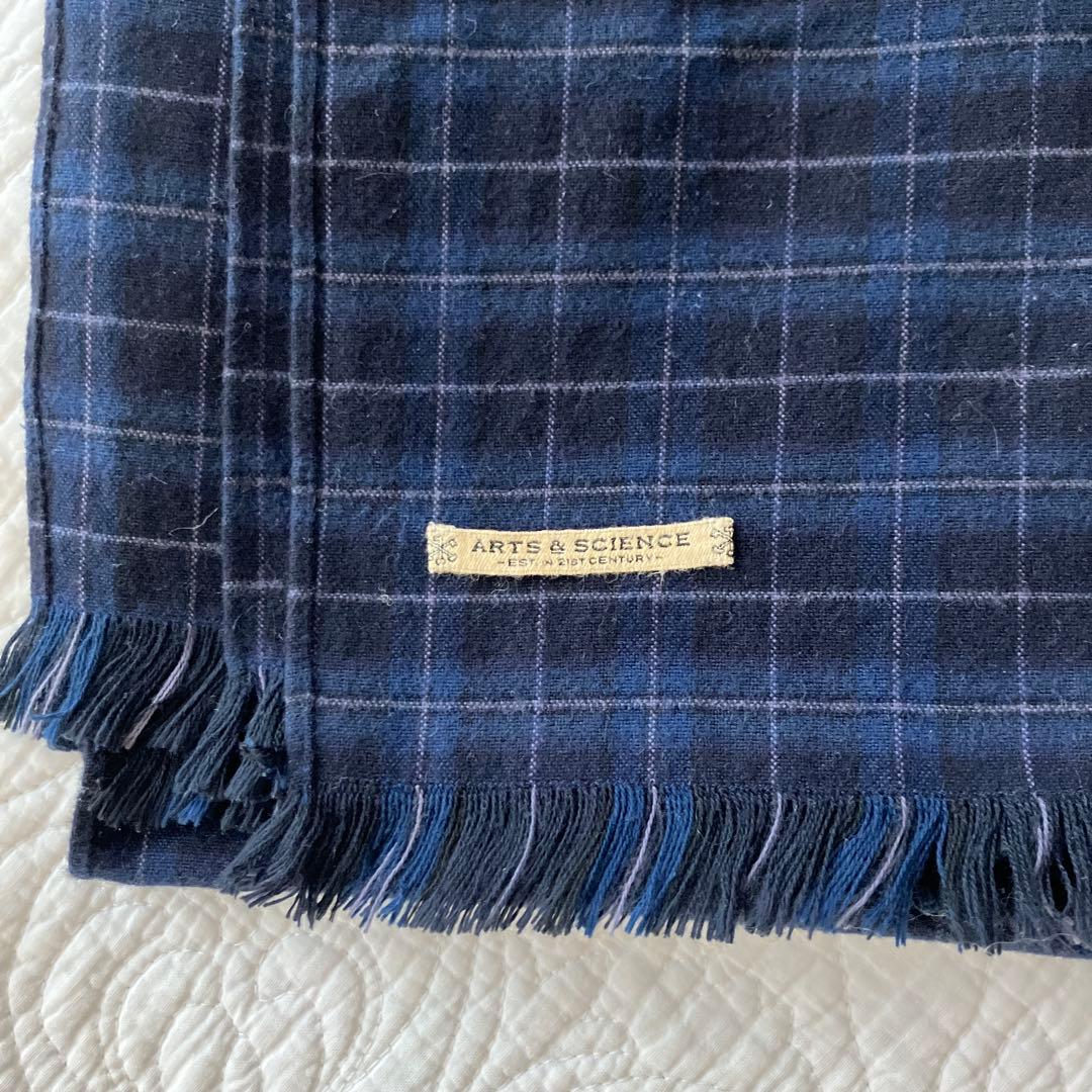 ARTS&SCIENCE チェック柄ストール