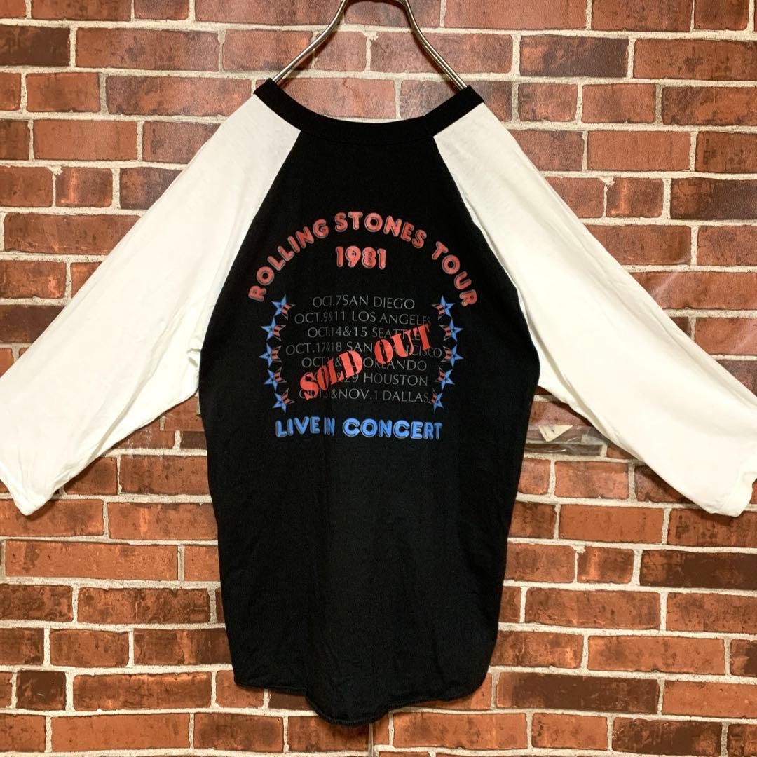 【激レア】80's ローリングストーンズ★ヴィンテージ★ラグラン★tシャツ★古着