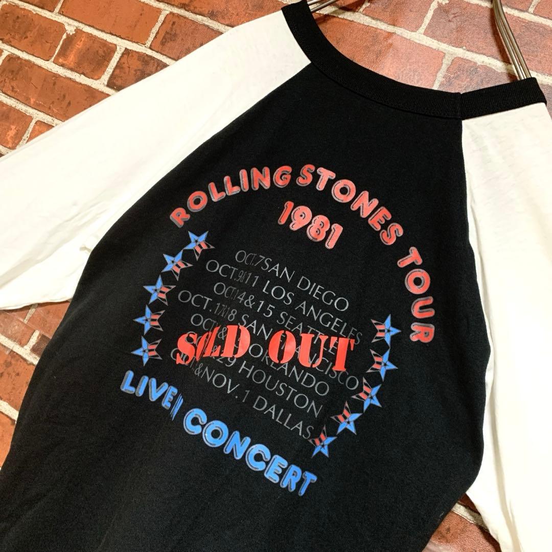【激レア】80's ローリングストーンズ★ヴィンテージ★ラグラン★tシャツ★古着