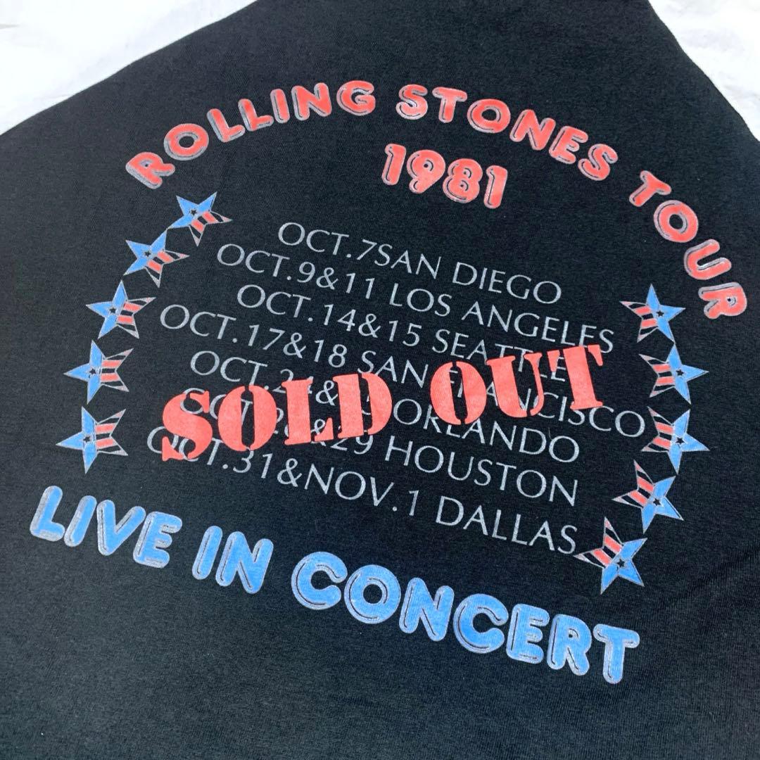 【激レア】80's ローリングストーンズ★ヴィンテージ★ラグラン★tシャツ★古着