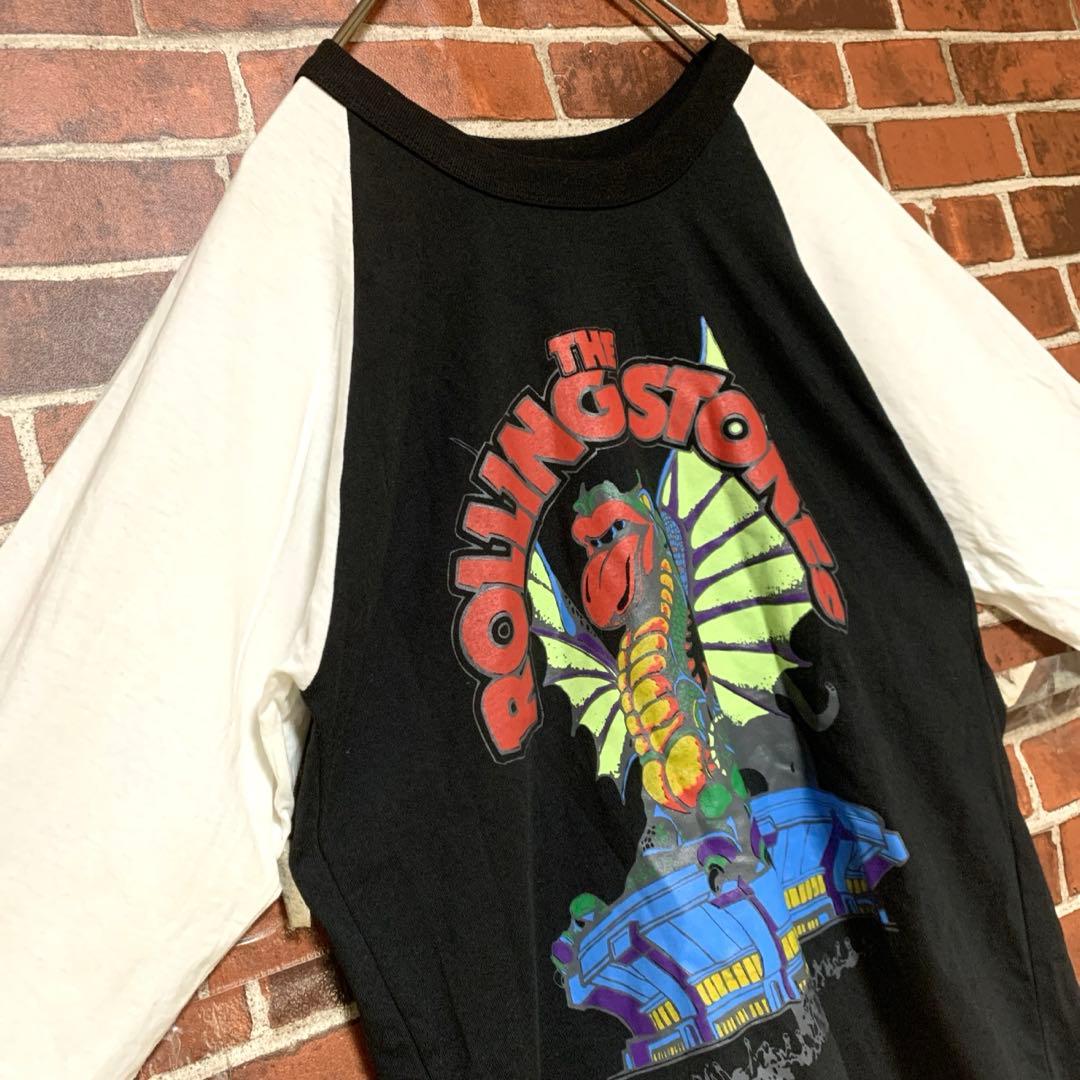 【激レア】80's ローリングストーンズ★ヴィンテージ★ラグラン★tシャツ★古着