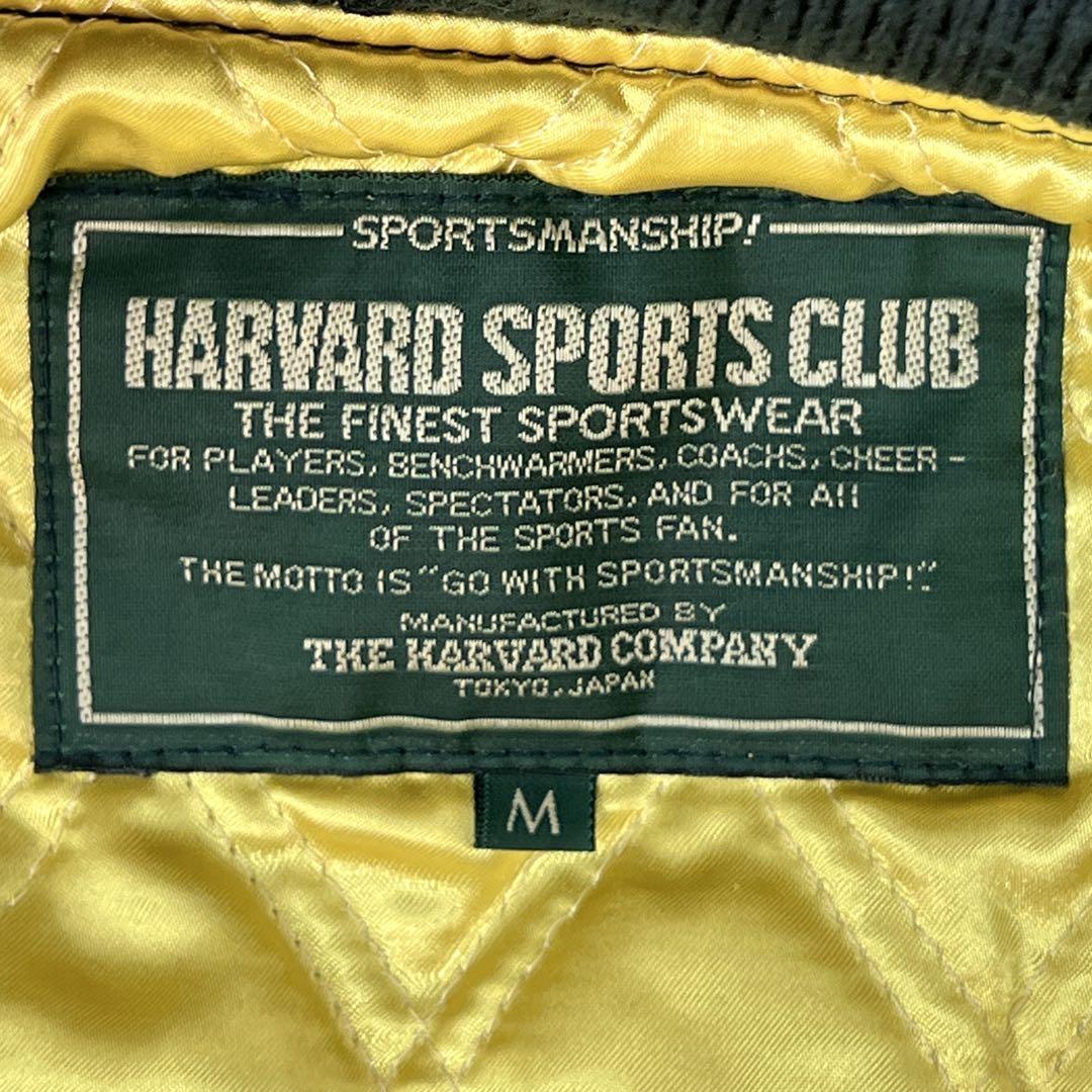極稀少✨ HARVARD ハーバード　90s　スタジャン　本革スリーブ　ワッペン