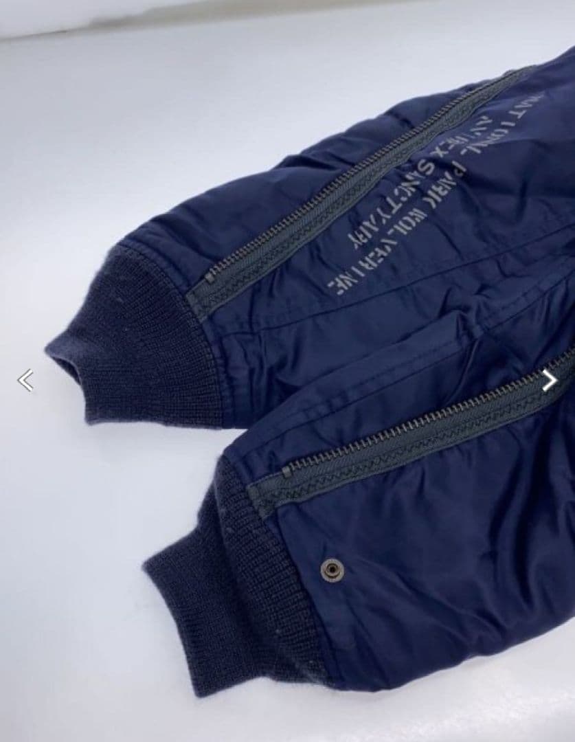 【美品】【Lサイズ】【リアルファー】【N-2B】【ネイビー】【AVIREX】