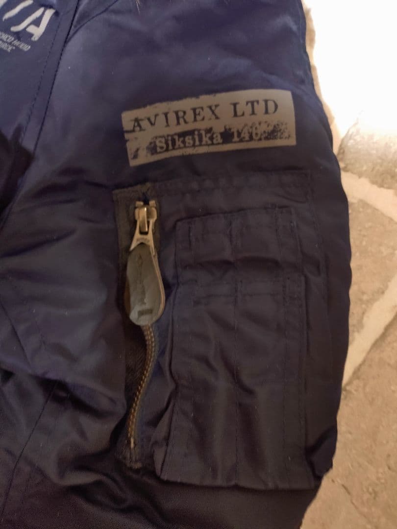 【美品】【Lサイズ】【リアルファー】【N-2B】【ネイビー】【AVIREX】