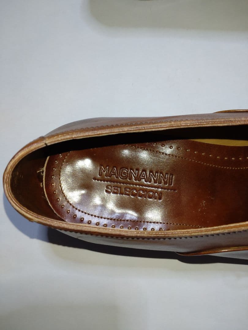 MAGNANNI ブラウン レザー ドレスシューズ