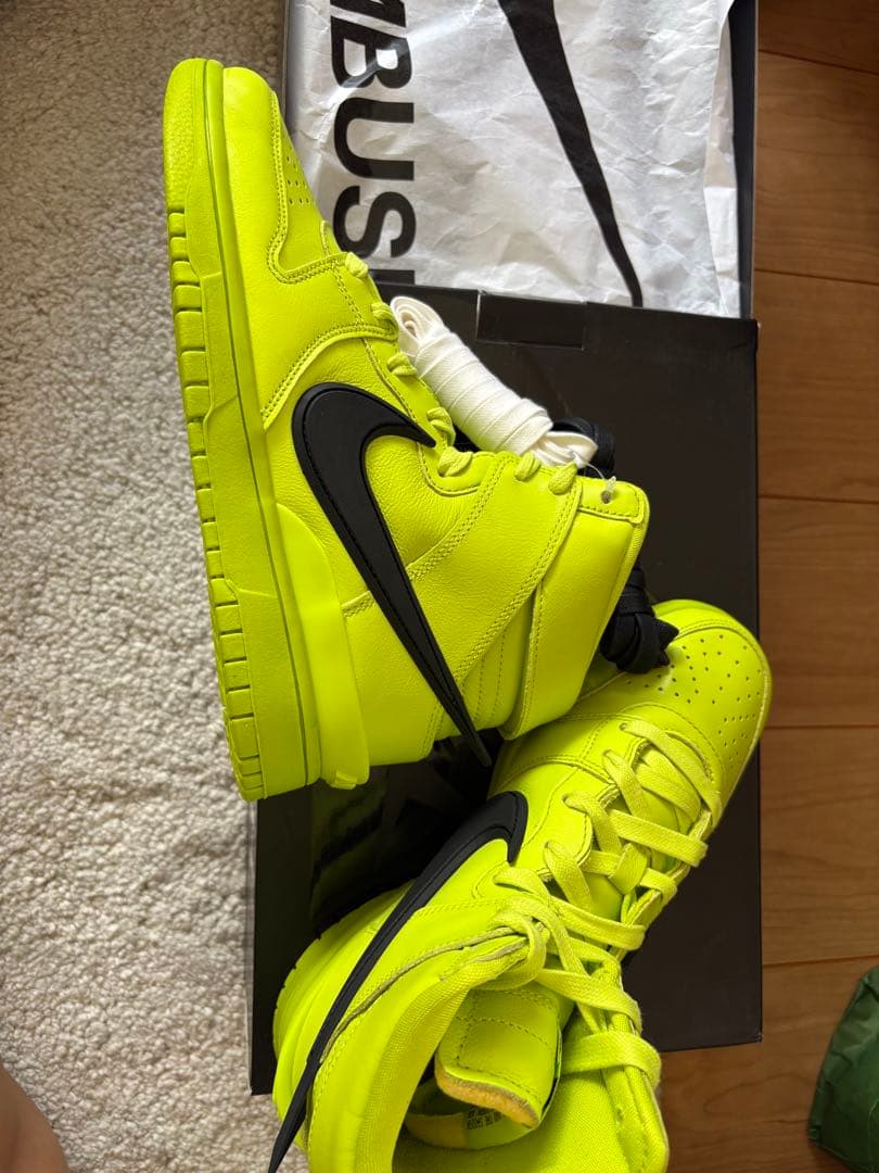 特別値下げ！Nike Dunk Hi AMBUSH Atomic Green 8