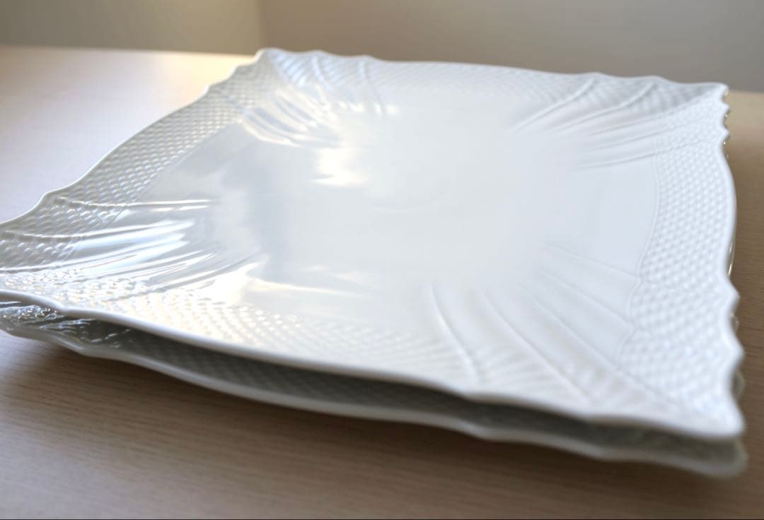 【2枚セット】30cm スクエア　リチャードジノリ　ベッキオホワイト