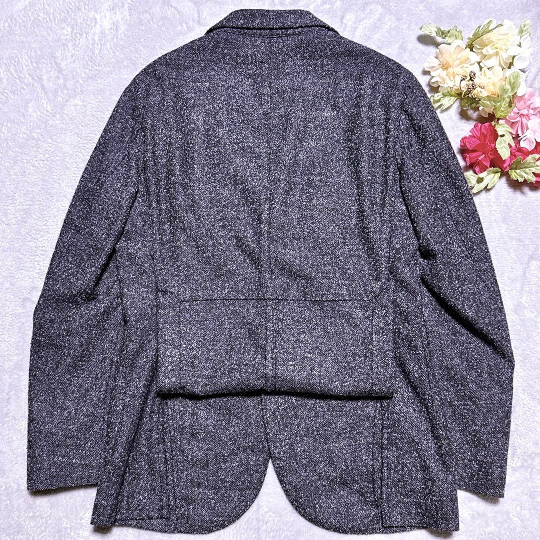 【未使用】L.B.M1911 テーラードジャケット ツイード ヘリンボーン M