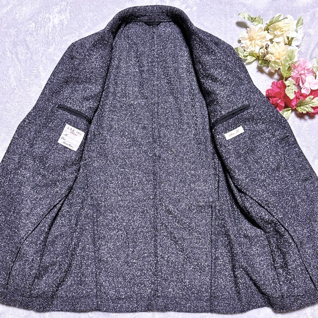 【未使用】L.B.M1911 テーラードジャケット ツイード ヘリンボーン M