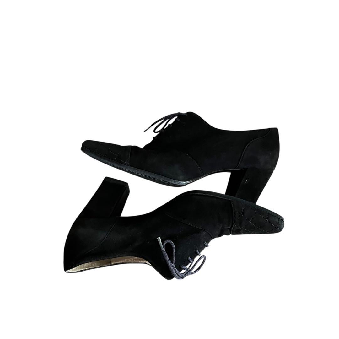 美品級✨ CHANEL シャネル スエード レースアップ シューズ 36