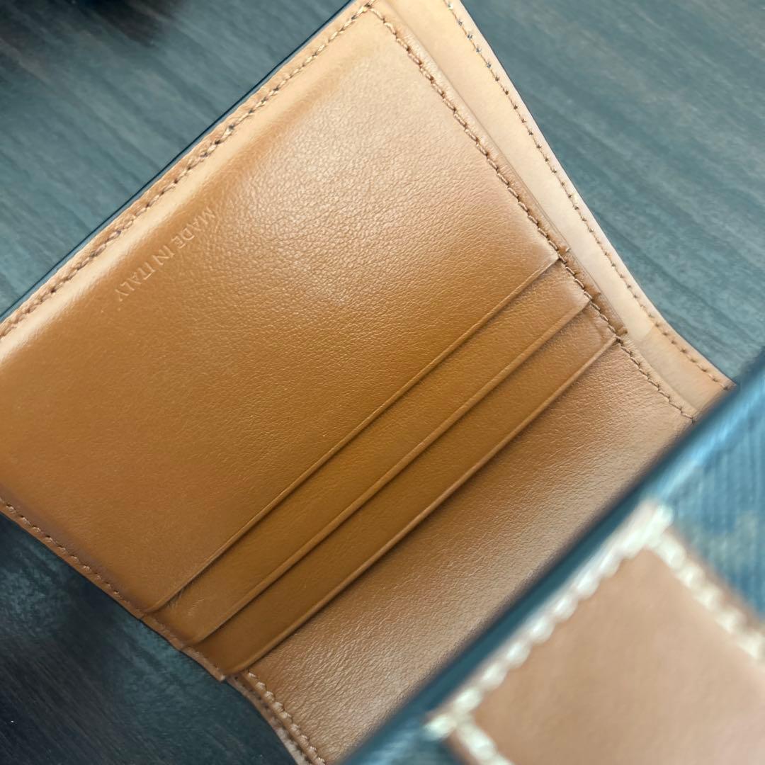CELINE 三つ折り財布 ブラウン