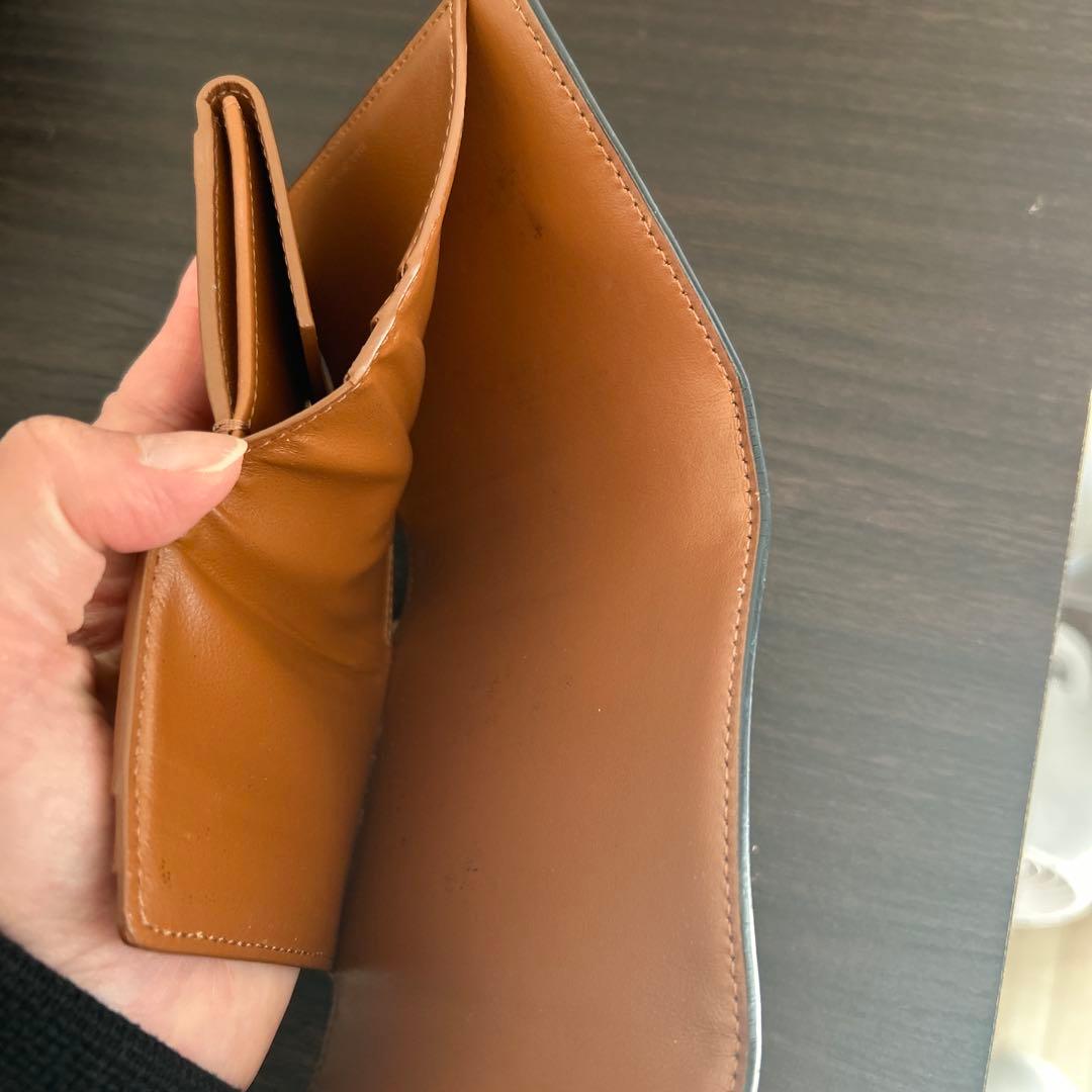 CELINE 三つ折り財布 ブラウン