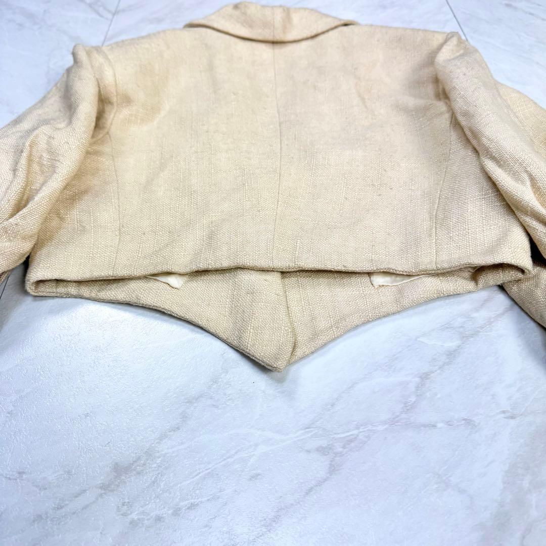 タグ付き 未使用品 ディオール ガリアーノ期 変形 クロップド テーラード 40