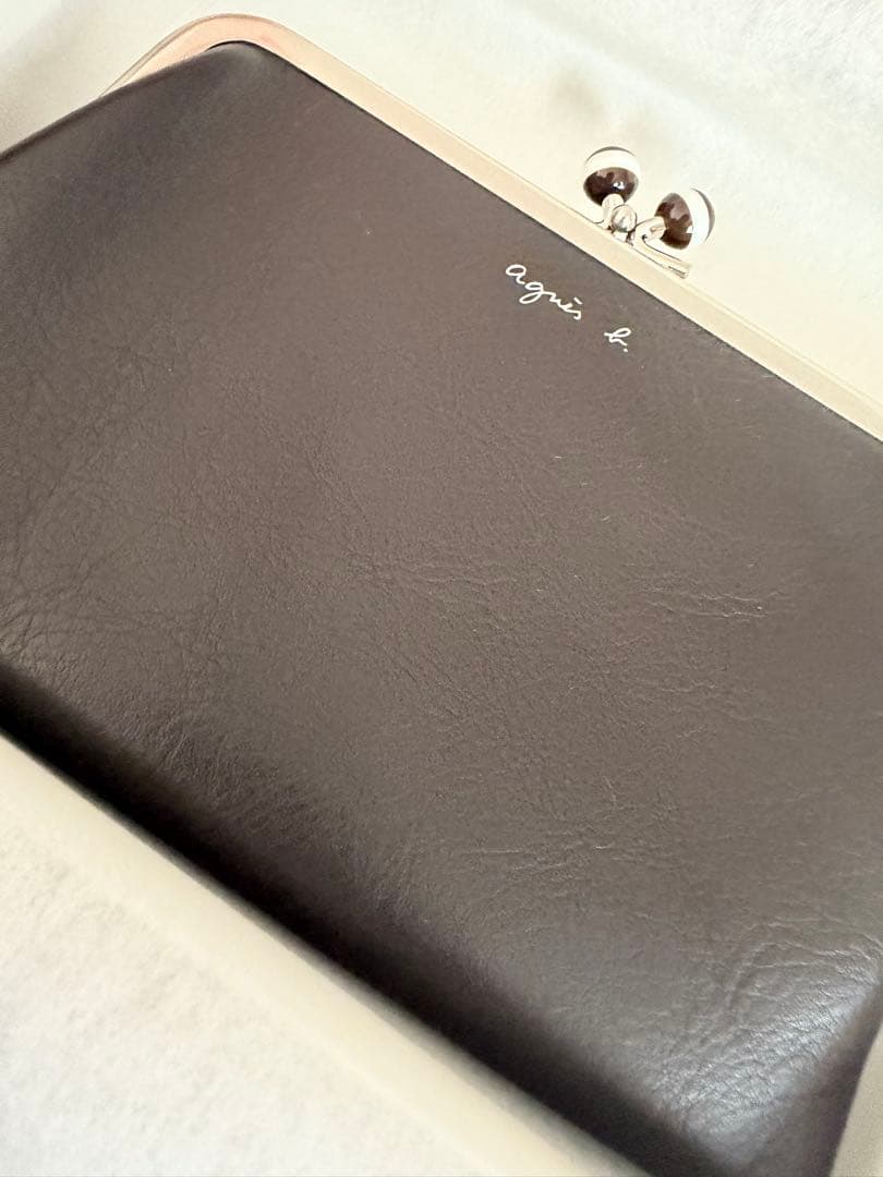 agnès b. 二つ折り財布 がま口